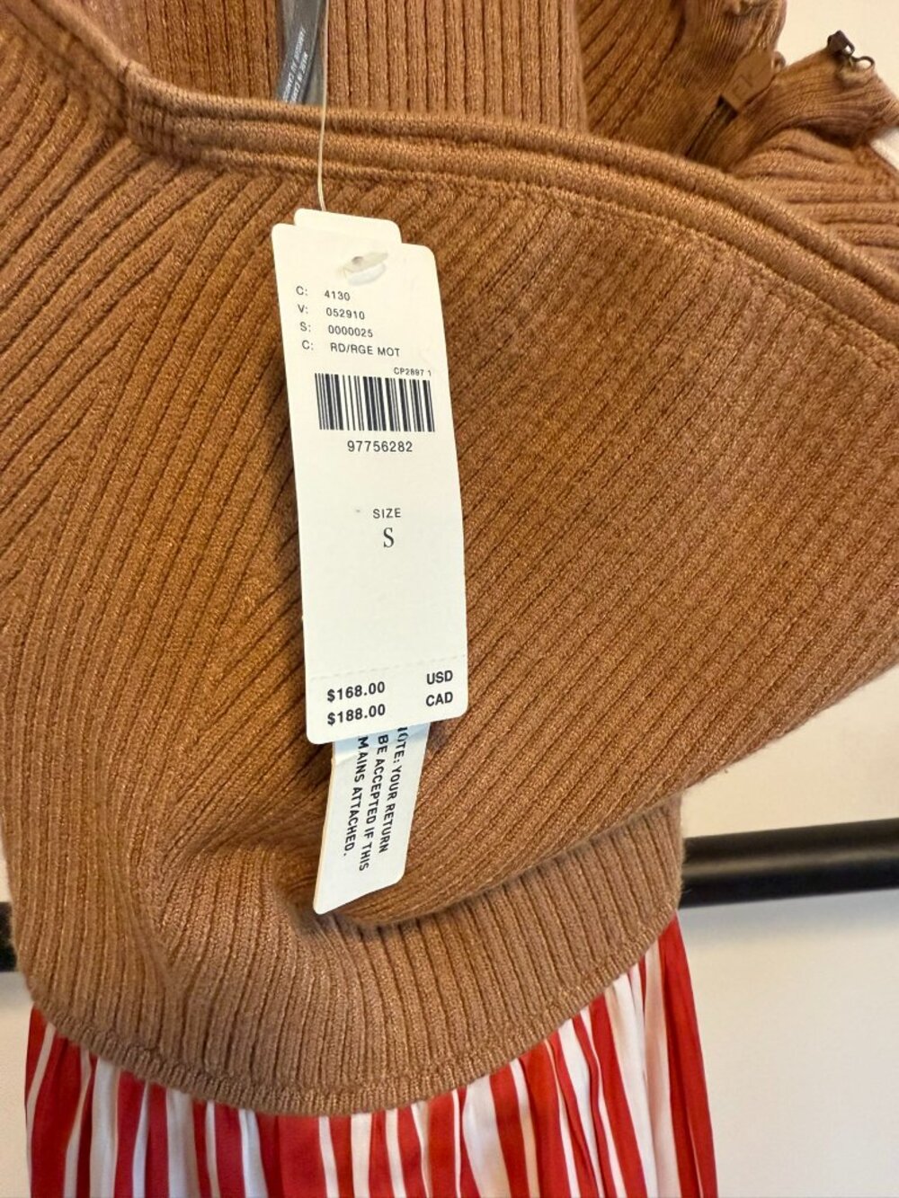 NWT Anthropologie Thea Twofer Sweater Maxi Dress: Strapless Edition S - Picture 6 of 13